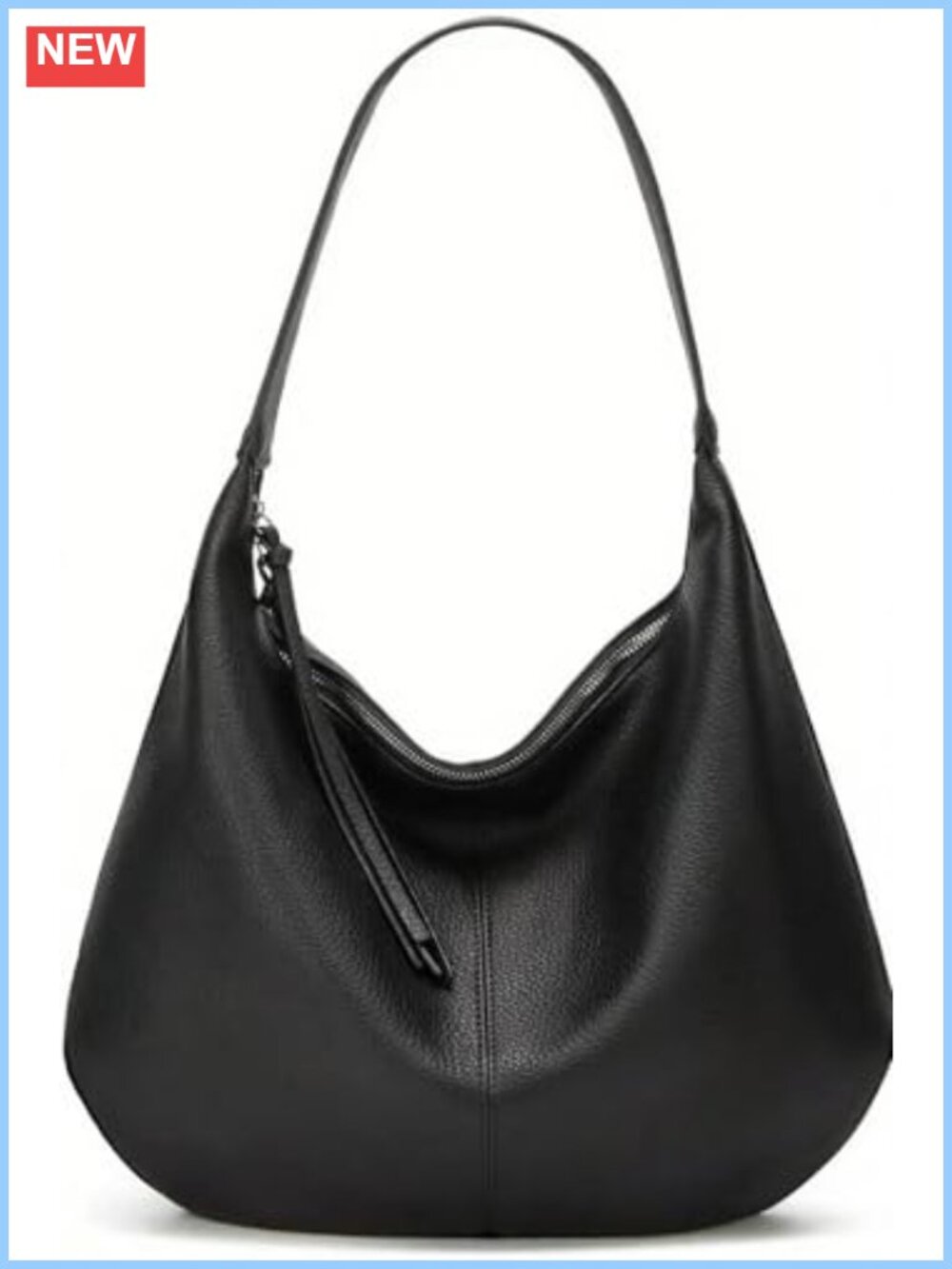 Slouchy Hobo Bag Soft Vegan Leather Large Tote Shoulder Bag